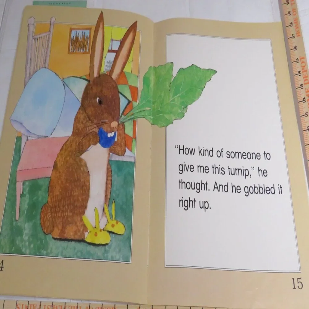 The Rabbit and the Turnip (almost 2 feet tall) with (4) student story books